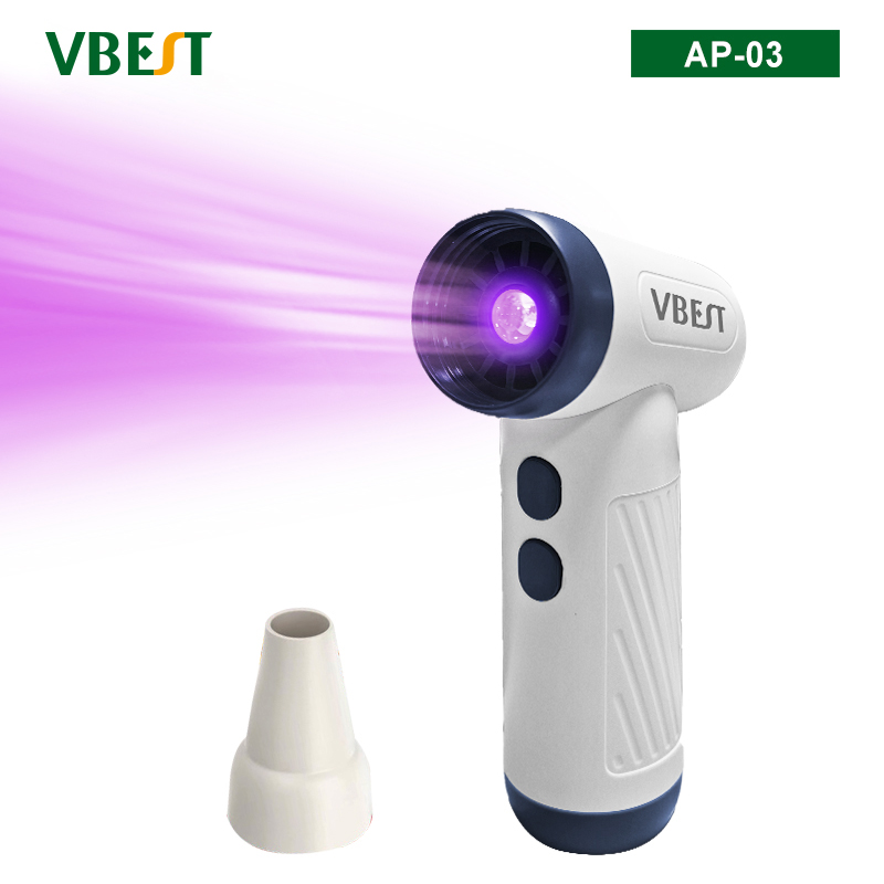 AP-03 涡轮高速暴力小风扇 带UV固化灯 涡轮暴力固化灯风扇 便携式高速风扇 高速吹风机 手持式吹风筒 强风暴力涡轮风扇